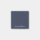 Minimalistisch Navy Blue Beruflich Simple Post-it Klebezettel (Vorderseite)