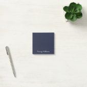 Minimalistisch Navy Blue Beruflich Simple Post-it Klebezettel (Büro)