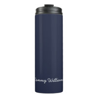 Minimalistisch Navy Blue Beruflich Simple