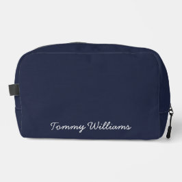 Minimalistisch Navy Blue Beruflich Simple Waschbeutel
