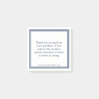 Minimalistisch Navy Blue Vielen Dank für den Kauf