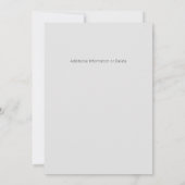 Minimalistisch neutral Save the Date modern einfac (Rückseite)