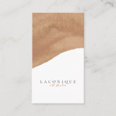 Minimalistisch | Neutral | Wasserfarbe Visitenkarte (Vorderseite)
