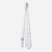 Minimalistisch New Dad Simple Blue Typografie Krawatte (Rückseite)