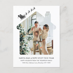 Minimalistisch New Zuhause Foto Sleigh Feiertagspostkarte