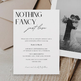 Minimalistisch Nichts Aufwendiges Nur Liebe Foto H Einladung