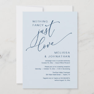Minimalistisch Nichts Besonderes, nur Liebe Hochze Einladung