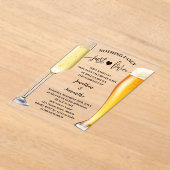 Minimalistisch nichts Extravagant, nur Liebe Blase Acryleinladungen (Ablage )