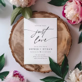 Minimalistisch Nichts Extravagant nur Liebe Elegan Save The Date