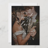Minimalistisch Nichts Extravagant nur Liebe Foto O Save The Date (Vorderseite)