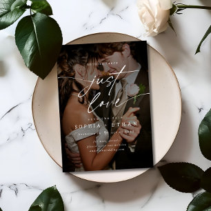 Minimalistisch Nichts Extravagant nur Liebe Foto O Save The Date