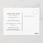 Minimalistisch nichts Extravagant Nur Liebe Save t Postkarte (Rückseite)