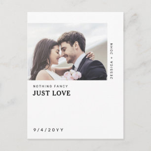 Minimalistisch nichts Extravagant Nur Liebe Save t Postkarte