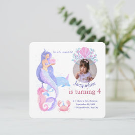 Minimalistisch Niedlich unter Meerjungfrau Geburts Einladung