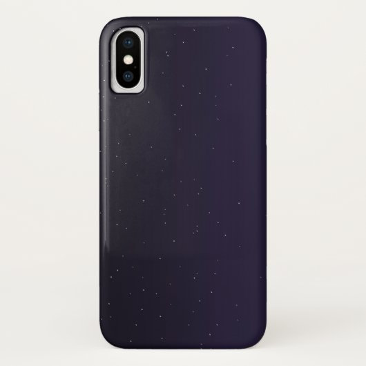 Minimalistisch Night Sky iPhone X Case - Sleek & D (Rückseite)