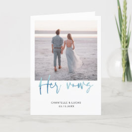 Minimalistisch Ocean Blue Your Voices Card Karte