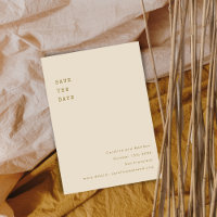 Minimalistisch Ochre Retro Schreibmaschine Schrift