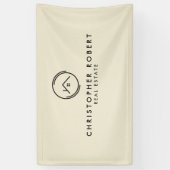 Minimalistisch Off White Real Anwesen Banner (Vertikal)