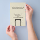 Minimalistisch Off White Real Anwesen Flyer (Handgriff)