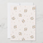 Minimalistisch Oh Boy Elephant Brown Baby Shower I Einladung (Rückseite)