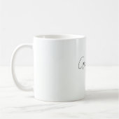 Minimalistisch Oma EST 2025 | Personalisiertes Ges Kaffeetasse (Links)