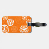 Minimalistisch Orange Daisy Modernes, einfaches un Gepäckanhänger (Rückseite horizontal)