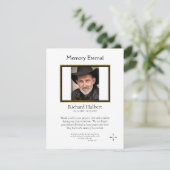 Minimalistisch-orthodoxe Christlich-Foto-Gedenkstä Dankeskarte (Stehend Vorderseite)