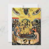 Minimalistisch-orthodoxe Christlich-Foto-Gedenkstä Dankeskarte (Rückseite)