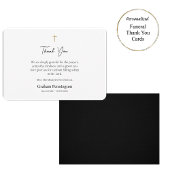 Minimalistisch-orthodoxe Christliche Beerdigungsde Dankeskarte