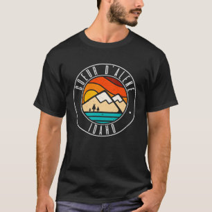 Minimalistisch Outdoor Coeur d Alene Idaho ID T-Shirt