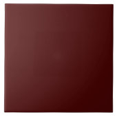 Minimalistisch Oxblood Wein Schlichte Weihnachtsfa Fliese (Vorderseite)