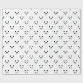 Minimalistisch Panda Pattern Geschenkpapier (Flach)