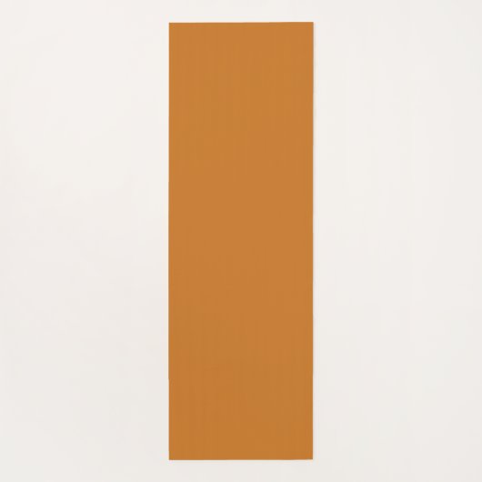 Minimalistisch Panda Pattern - Ochre Orange Yogamatte (Rückseite)