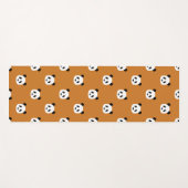 Minimalistisch Panda Pattern - Ochre Orange Yogamatte (Vorderseite (Horizontal))