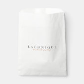 Minimalistisch | Papiereinzug | Elegant Geschenktütchen (Vorderseite)