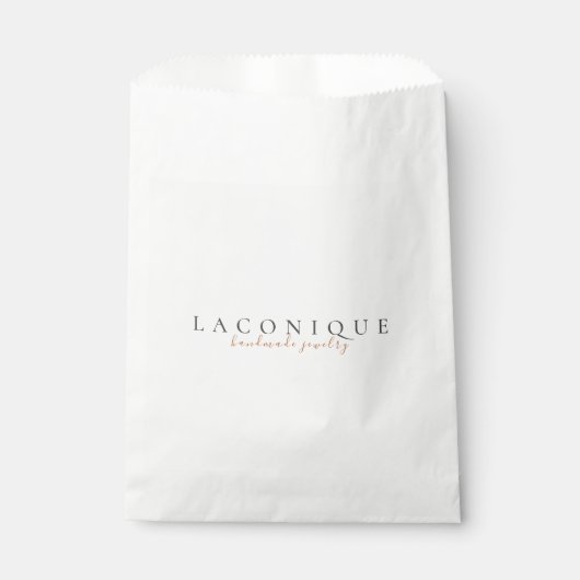 Minimalistisch | Papiereinzug | Elegant Geschenktütchen (Vorderseite)