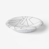 Minimalistisch Pappteller (Gewinkelt)