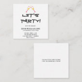 Minimalistisch Party mit dem Absolventen Begleitkarte (Vorne/Hinten)