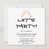 Minimalistisch Party mit dem Absolventen Einladung (Vorderseite)