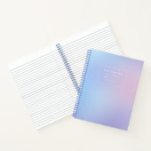 Minimalistisch Pastel Gradient Notebook Notizblock (Innenseite)