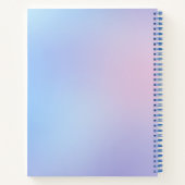 Minimalistisch Pastel Gradient Notebook Notizblock (Rückseite)