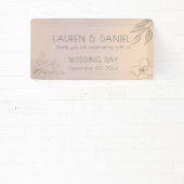 Minimalistisch Pastel Ombre Wedding Banner (InSitu)