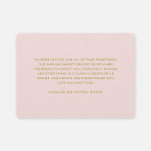 Minimalistisch Pastel Pink Girl Birth Ankündigung