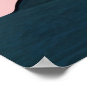 Minimalistisch Pastel Pink Stromboli Poster (Ecke)