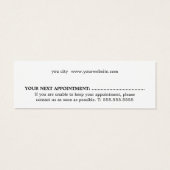 Minimalistisch Pastel Rose Gold Schere Friseur Sal (Rückseite)