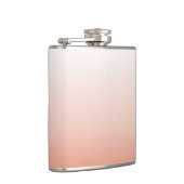 Minimalistisch-pastellfarbene Rose ombre blush pin Flachmann (Rechts)