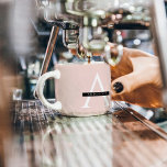 Minimalistisch Pastellrosa Personalisierter Name Espressotasse<br><div class="desc">Minimalistisch Pastellrosa Personalisierter Name</div>