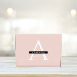 Minimalistisch Pastellrosa Personalisierter Name Fotoblock<br><div class="desc">Minimalistisch Pastellrosa Personalisierter Name</div>