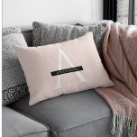 Minimalistisch Pastellrosa Personalisierter Name Lendenkissen<br><div class="desc">Minimalistisch Pastellrosa Personalisierter Name</div>