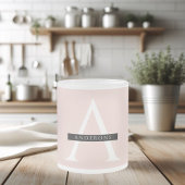 Minimalistisch Pastellrosa Personalisierter Name Mattglastasse